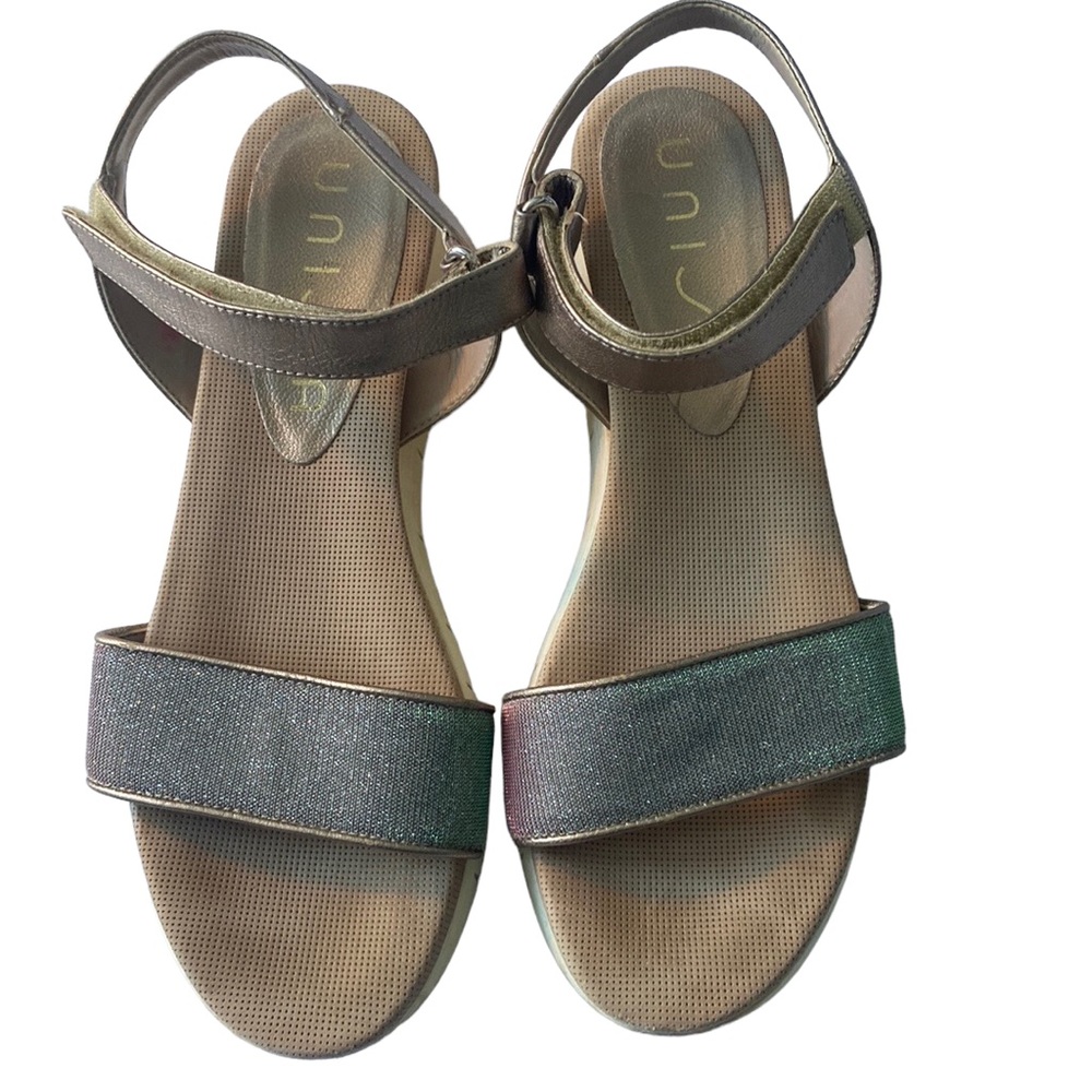 UNISA Comfort Sandals Rubber Sole, Size 10.5 comfort Walking Shoe, Embellished